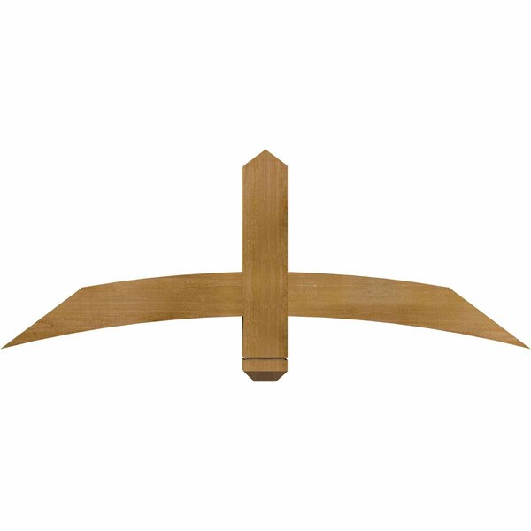 Ekena Millwork Bellingham Rough Sawn Timber Gable Bracket, Western Red Cedar, 48"W x 18"H x 4"D x 4"F, 9/12 Pitch GBW048X18X0404BEL00RWR - main